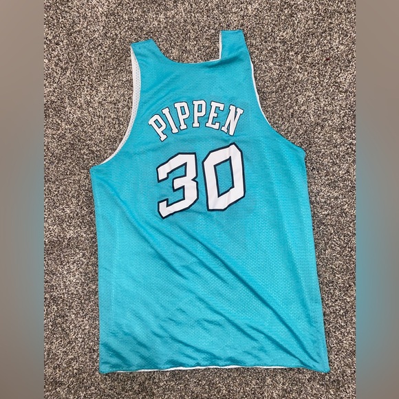 SCOTT PIPPEN CHICAGO BULLS NBA ALL STARS JERSEY MITCHELL AND NESS M REVERSIBLE - Picture 4 of 4